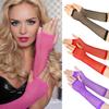 Chunky Fishnet Arm Sleeves: Stylish Half-Finger Sun Protection Gloves for Nightclub Parties, Available In Long & Short Styles