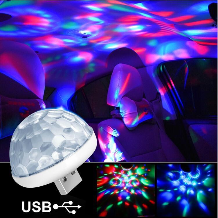 

Автомобильный USB рассеянный свет DJ RGB мини красочный музыкальный звук праздничная вечеринка атмосфера светодиодный внутренний купольный светильник