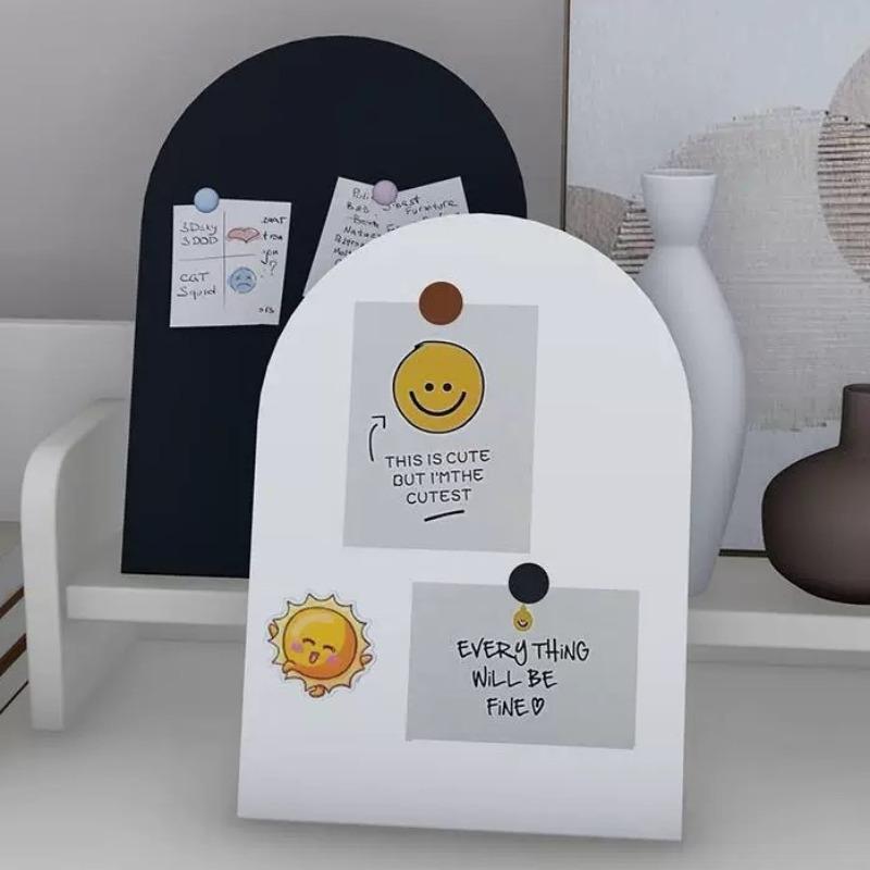 Metal Desktop Message Board Aesthetic Standing Plate Modern Display Ornaments Creative Elegant Bedroom Ornament Home Decorations