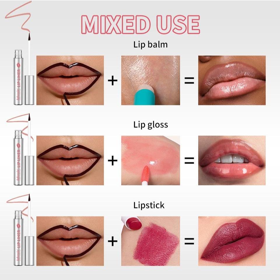 Matita Labbra Peel Off Tinta Labbra Tatuaggio Lunga Durata Impermeabile A Prova di Sbavature A Prova di Trasferimento Matita Contorno Labbra Opaca Cosmetico Labbra Magico