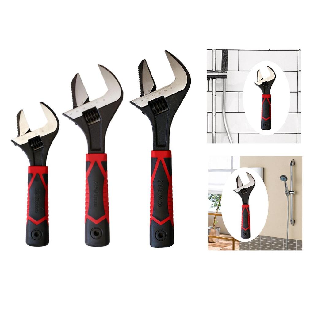 Adjustable Ratchet Wrench Practical Comfortable Handle Easy to Use High Carbon Steel Accessories Hand Tool for Gaps Workshops