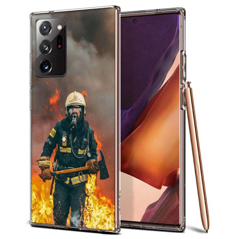 

Firefighter Heroes Fireman Phone Case For Samsung A70 A50S A40 A30 A20E A16 A26 A36 A56 A17 Galaxy Note 20 10 9 8 A71 A51 A41 A3 Samsung Note 10 Pro