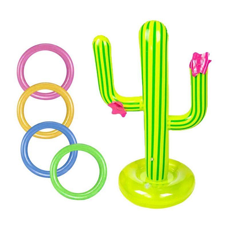 Good-2Pack Outdoor Pool Accessories Inflatable Cactus Throwing Set Beach Party Supplies Inflatable Cactus