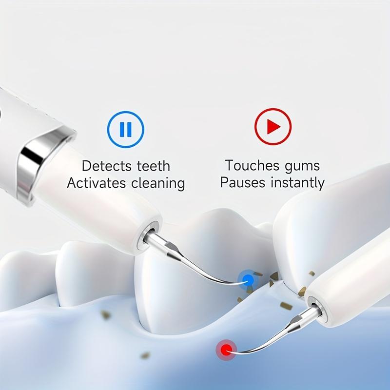 Ultrasonic Dental Scaler for Teeth Cleaning, Tartar Plaque Remover, Portable Home Oral Care Device