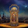 Die Laterne der Galaxie DIY 3D Holzpuzzle Figuren Miniaturen Bücherregal Puppenhaus Heim Buchstütze Dekoration Für Erwachsene Handgemachte Geschenke