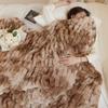 Luxury Soft Faux Rabbit Fur Blanket Winter Thickened Warm Faux Fur Blanket Soft Fluffy Throws Blankets for Sofa Bed Naps