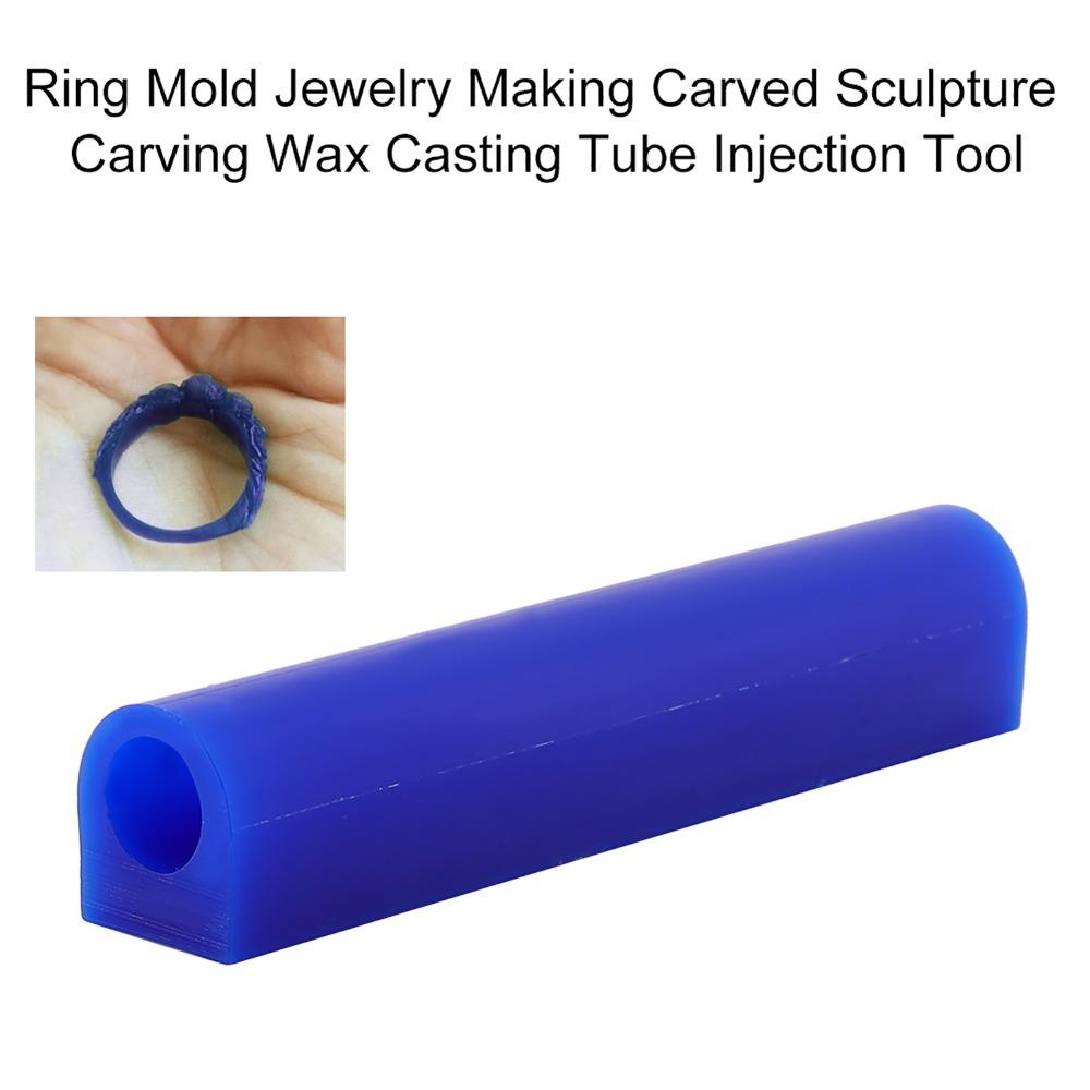 Hard Wax Blank Jewelry Making Tool Blue Color Wax Casting Tube Carving Wax Tube  Ring Sizing