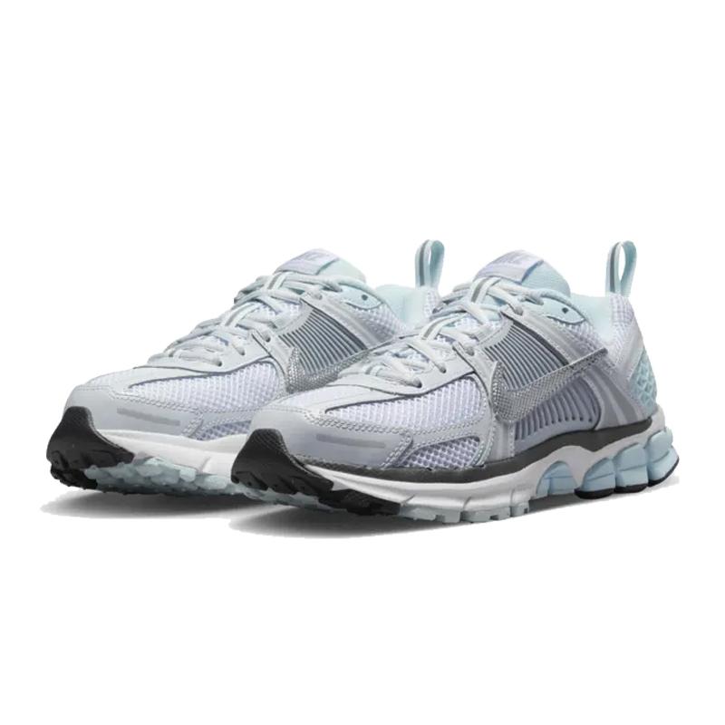 Nike Vomero 5 GS Metallic Swoosh Kids Sneakers White Pure-Platinum Glacier-Blue HQ3255-043