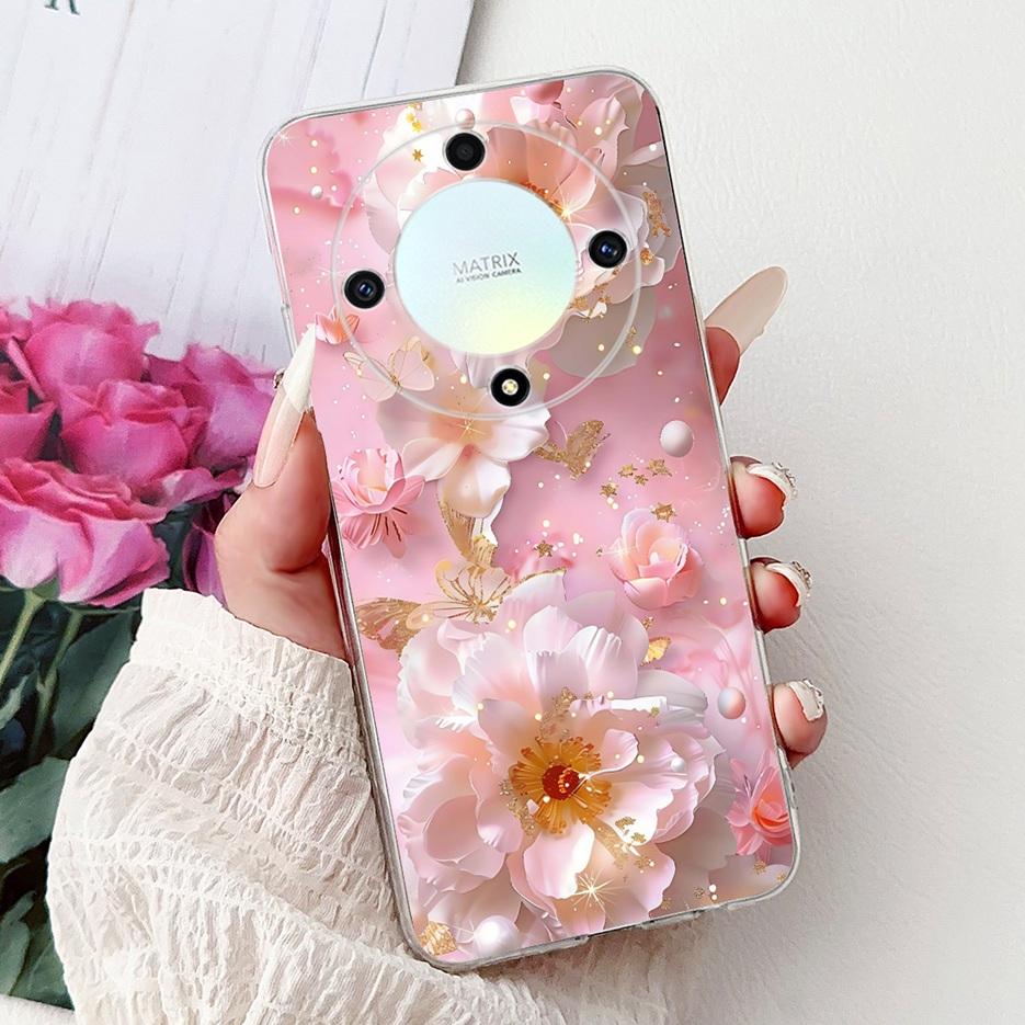 For Honor X9a Case Magic5 Lite Popular Luxury Painted Cover Soft Slim Phone Case For Honor Magic 5 Lite HonorX9a Back Cover Bags