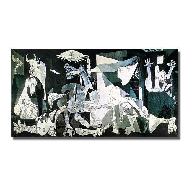 Picasso Guernica Kunstverk Plakat Lerretstrykk Berømt Maleri Reproduksjon Veggkunst Bilder for Hjemmedekorasjon Rom Stue