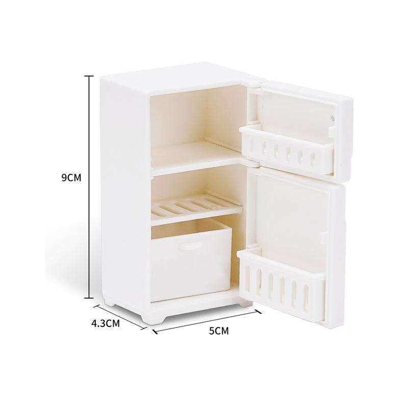 

1:12 Миниатюрный Кукольный Дом Белый Кухонный Холодильник Игрушка Box