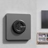 Decorative Type 86 Cable Outlet Panel Cover With Outlet Hole Rotating Opening Switch Decorative Cover Wall Blank Panel Home