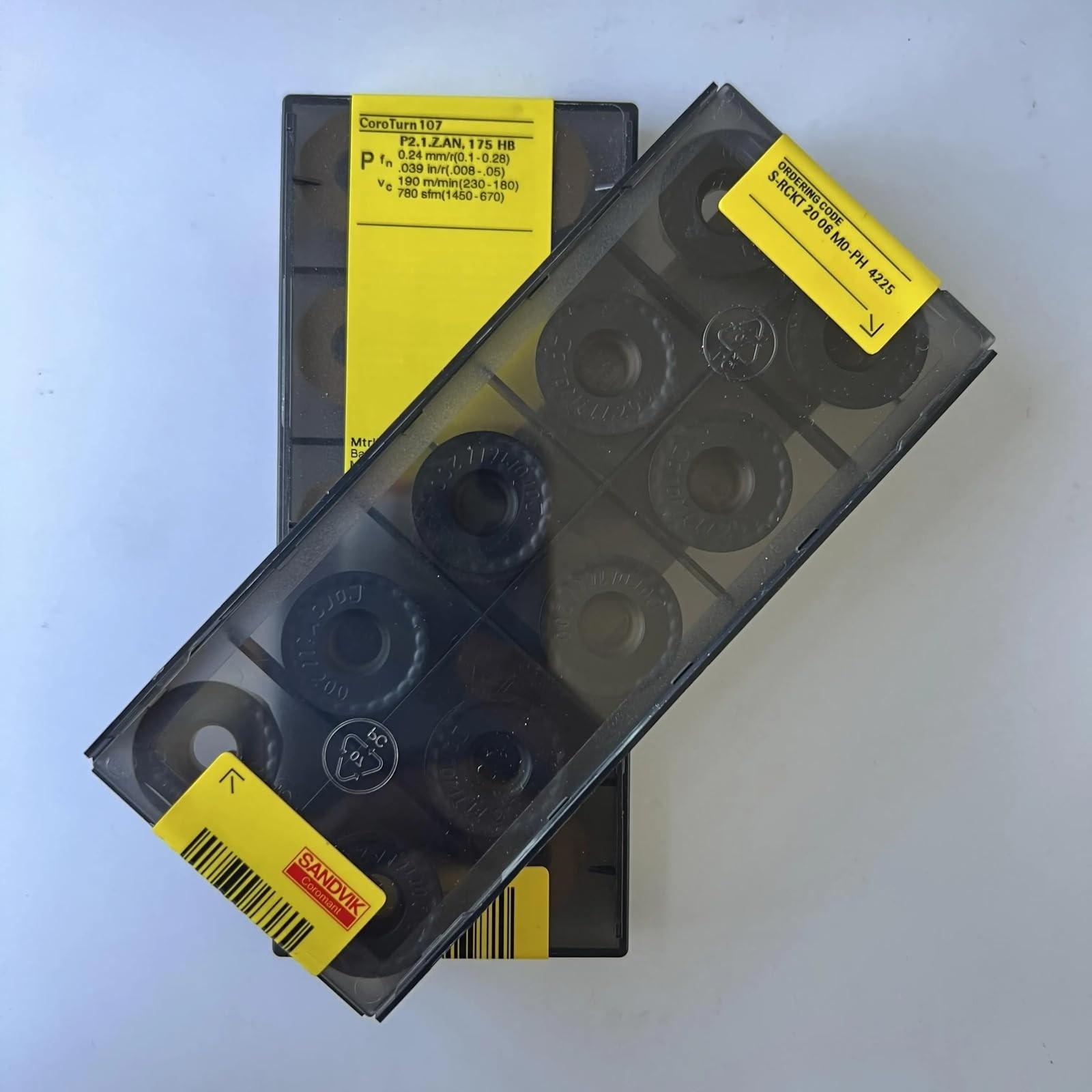 

Original Sandvik / S-RCKT2006MO-PH 4225 CNC lathe carbide blade 10 PCS