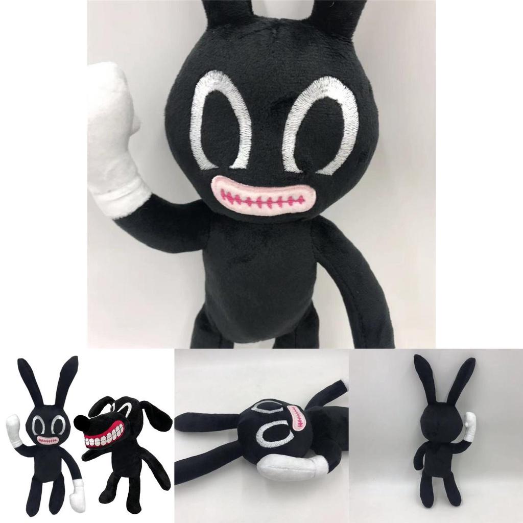 Adorable And Spooky Siren Head Horror Black Bunny Plush Stuffed Doll For Kids