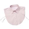 Women's Detachable False Collar Insert Elegant Striped Lapel Faux Half Shirt Blouse Collar Top for Sweater and Dresses