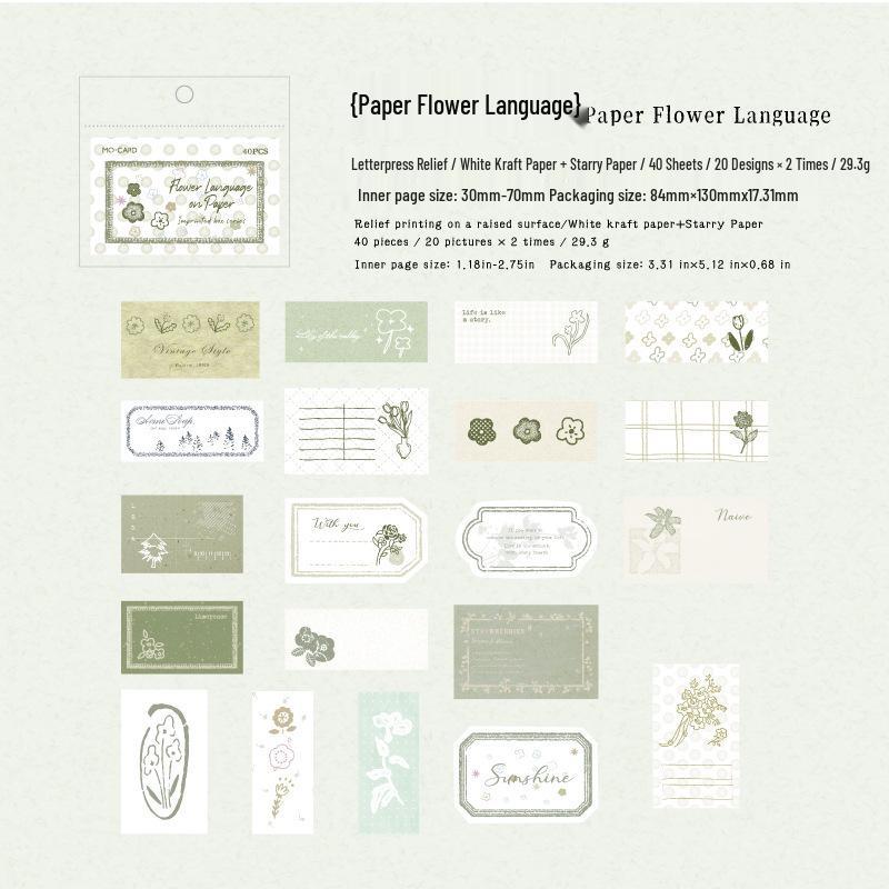 MòMò Imprint Box Sticky Notes - Double Pack Journal Decor Series