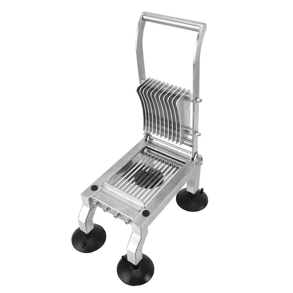 Commercial Vegetable Cutter Stainless Steel Anti Slip Manual Food Cutter with 4 Suction Cup for