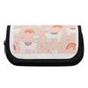 Pencil Bag Tough 300D Polyester Smooth Zipper Roomy Storage with Two Spacious Sections for Pens Stationery Earphones for Students