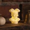 Safe Halloween Lighting Skull Night Light LED Skeleton Decorative Candle Light for Realistic Statue Haunted House Spooky Party Tabletop Decor Trick