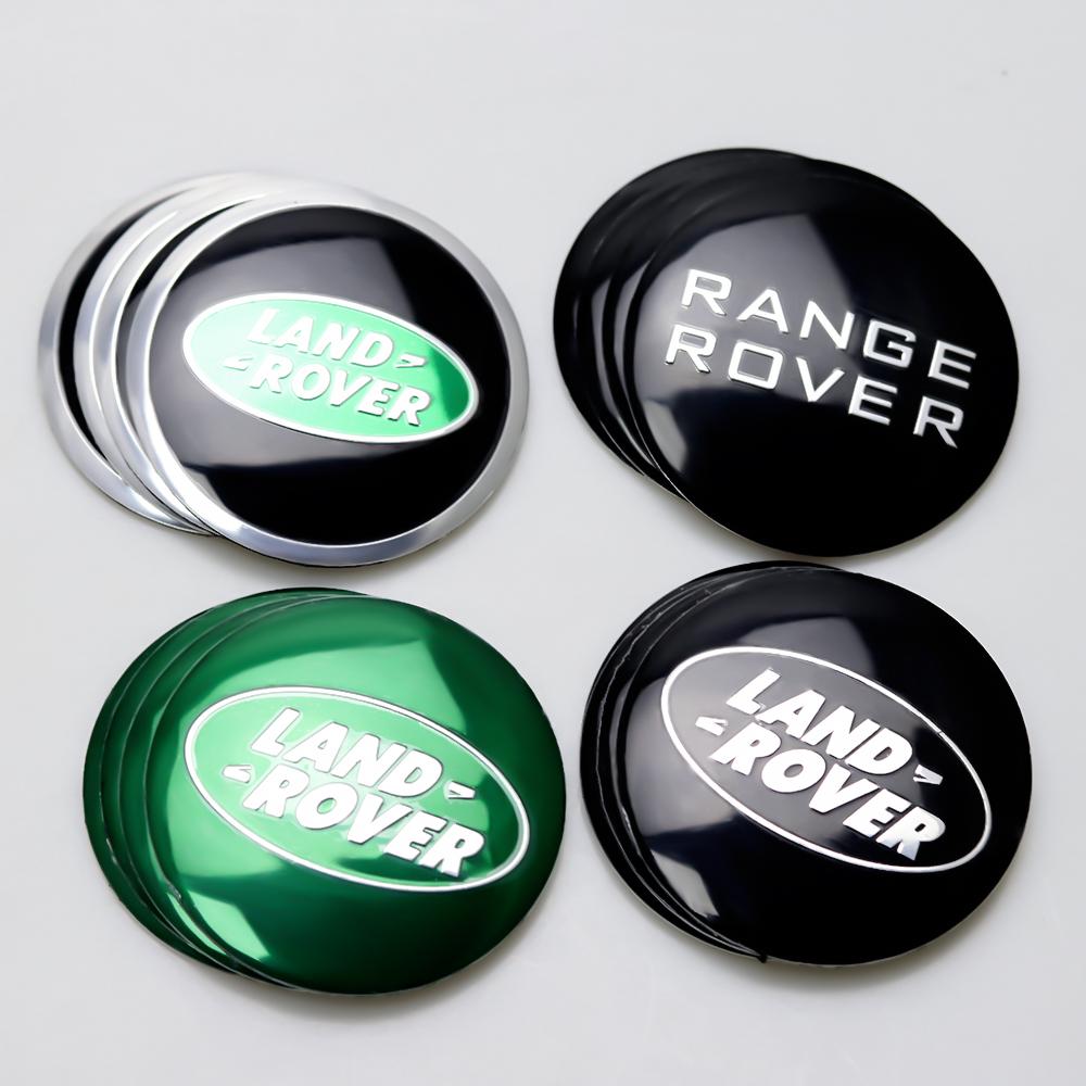 4pcs 56mm Car Wheel Center Hubcap Sticker Auto Tire Hub Cap Decor Decal For Land Rover SVR Range Rover L322 L405 Sport Discovery XS1