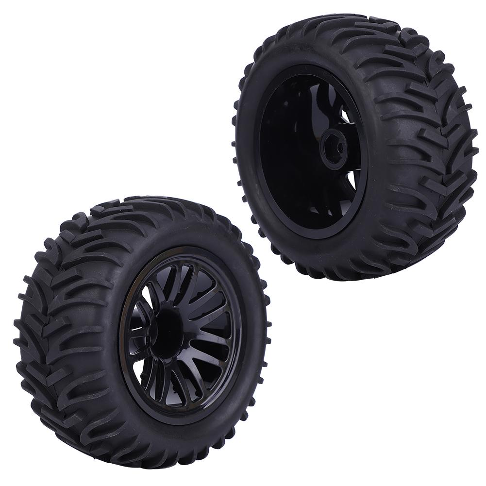115mm 1 10 Remote Control RC Car Arrowhead Type Wheel Tire Replacement AccessoriesBlack