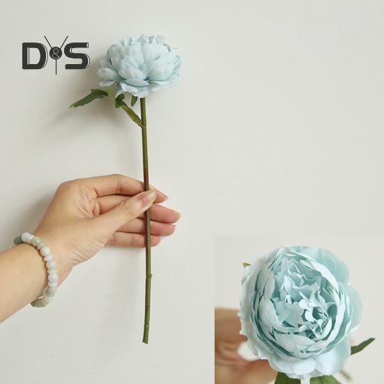 Clear Texture False Tea Rose No Watering Realistic Bridal Bouquet Faux Rose Flower