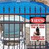 Warning Tin Sign Private Property Gun No Trespassing  Retro Vintage Plaque Danger Vedio Safety Home Door Street Bar Wall Decor