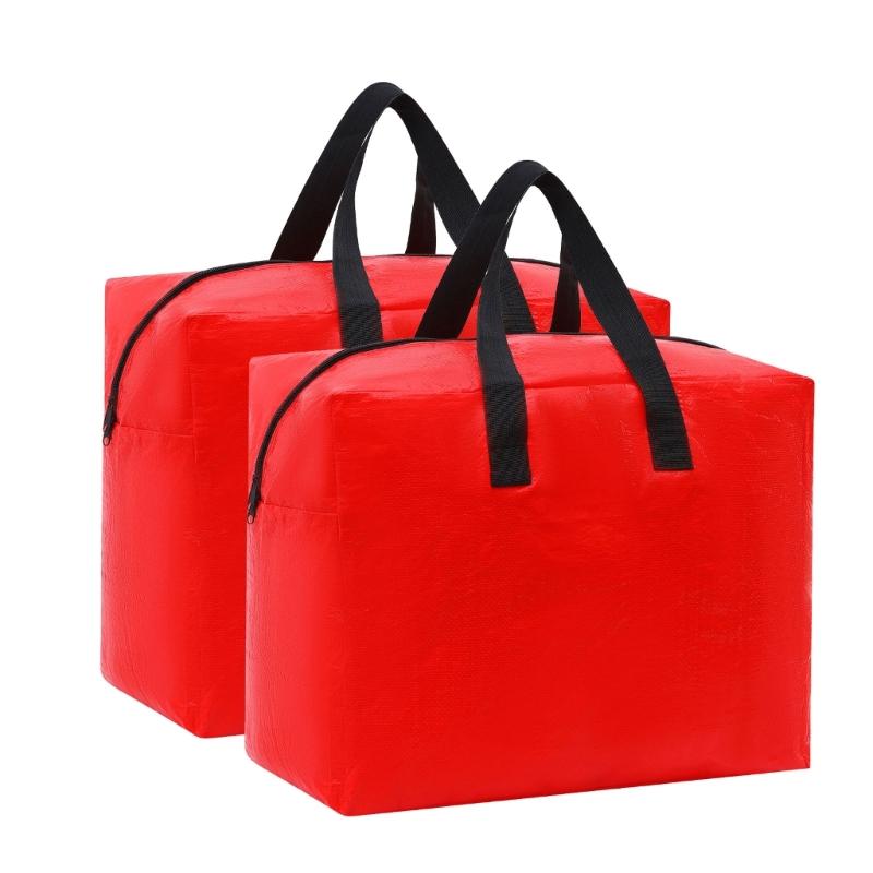 

Holiday Decoration Organizers Large Capacity Christmas Accessory Storage Bag Waterproof PE Designs червоний
