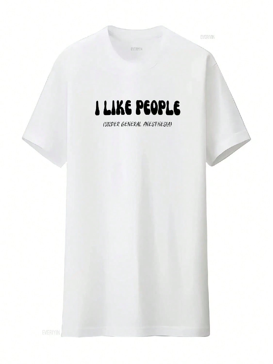 Funny Anesthesia T Shirt I Like People Under General Vintage Washed Comfortable Casual Unisex Streetwear Designer Clothes S разноцветный