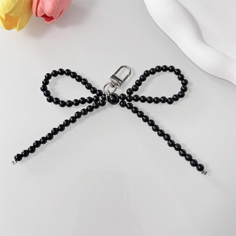 Bowknot Phone Charm Strap Keychain Phone Lanyard String Women Bag Pendant Gift