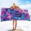 Butterfly Beach Towel Soft Floral Beach Blanket Absorbent Quick Dry Bath Towels Pool Travel Beach Towels for Adults Swim Cover