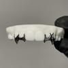 Top 4 Grillz 925 Silver Plain Teeth Grillz Custom Made Personalized Hip Hop Jewelry Y2K Fang Teeth Grillz