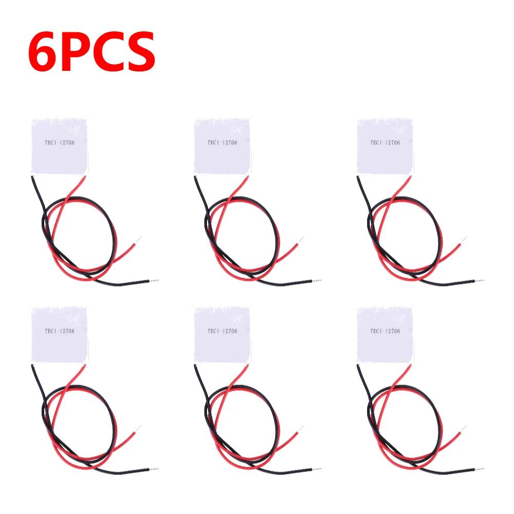 1-10PCS TEC1-12706 Heatsink Thermoelectric Cooler 12V 5.8A Peltier Elemente Module 40x40MM for Cooling for Power Generation