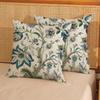 Vintage Bohemian Blue and Green Flower Pillowcase 20x 20 inch 1 pair