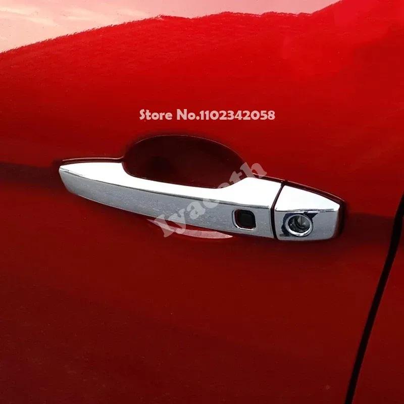 RHD LHD For Mitsubishi Xpander 2018 19 20 21 25 2026 ABS carbonfiber Car Side Door Handle bowl Catch Cover Protection Trim