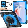 Stand Armor Case for Huawei MatePad 11.5 S 2025 2024 SLG-W50 SLG-W10 TGR-W09 360 Rotating Heavy Duty Cover with Shoulder Strap