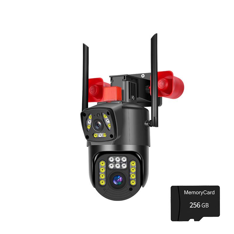 JXJ Dual Lens 4G AI Security Camera