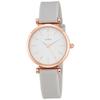 Fieldwork Women's Analog Watch with Silicone Band, Pink Gold, Gray, YM070-2