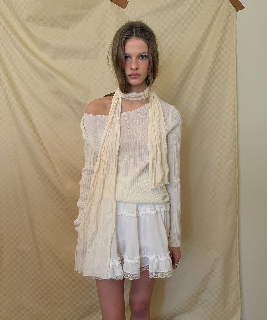 Eopaeleolakaibeu Toffy Wool Round Knit - Ivory