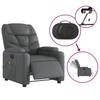 Electric Massage Chair Grey Synthetic Leather