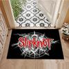 Slipknot Masked Band Members Group Area Rug Non Slip Mat, Rock Portrait Carpet for Heavy Metal Fan Home Decor
