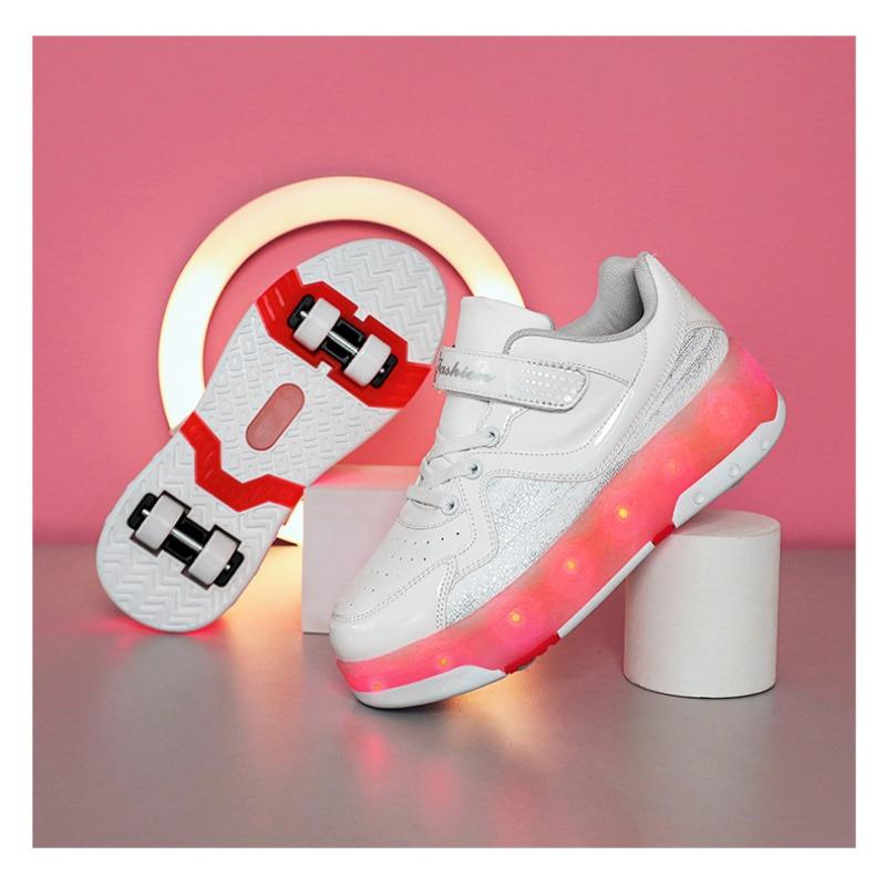 

Четырехколесные беговые туфли студенческие флэш-туфли обувь для девочек колесные туфли детские коньки мужские 28