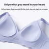 Striped Seamless Soft Support Bra, Comfort Push-Up Lift Anti-Sag Back Shaping Bra for Small Bust Women