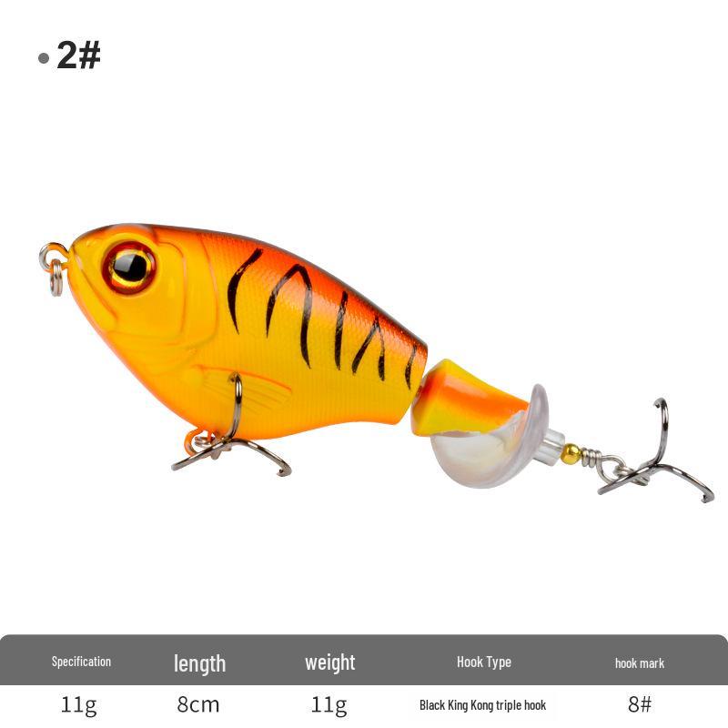 

Плавающий воблер с пропеллерной системой для дальнего заброса при ловле в пресной воде
