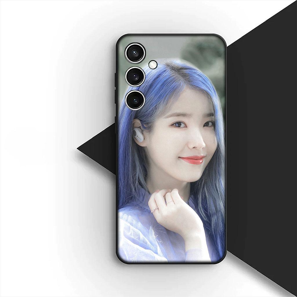 Phone Cover for Samsung Galaxy S25 S24 S23 FE Ultra Plus S7 Edge S25+ S23+ A56 5G Soft Silicone Case Lee Jieun Poster iu Jieun