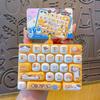 Creative Cartoon 26-Key Decompression Keyboard Keychain Pendant - Desktop Ornament & Student Bag Accessory
