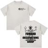 Forward Observations Group Skeleton Vintage Washed Tshirt Men Women Clothing Fashion Retro Oversized Casual T Shirt Streetwear