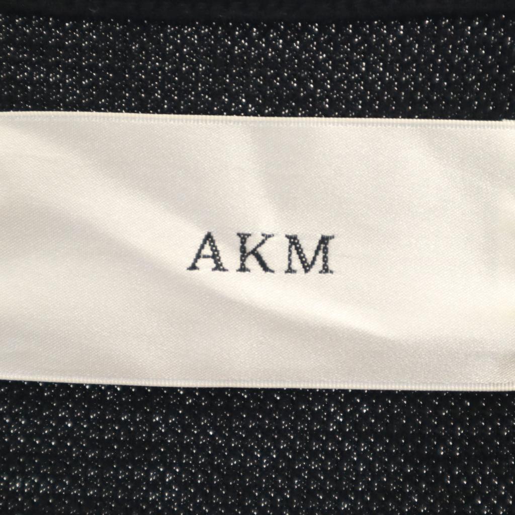 AKM Long sleeve waffle Cut M black Men's Used