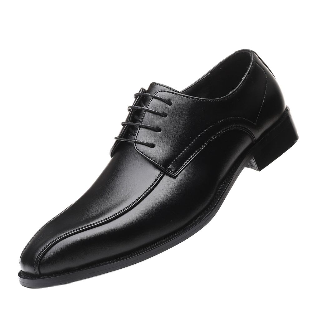 New Designer British Fashion Black Lace Up Pointed Shoes Flat For Men Dress Formal Wedding Prom Oxford Zapatos Hombre