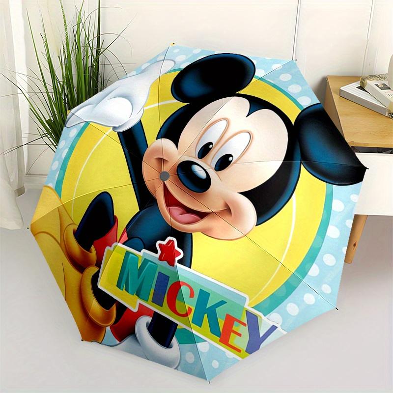 

Mickey Mouse,Disney Automatic Umbrella - Tri-fold Portable Umbrella, Best Holiday Gift for Men and Women, Durable Iron Frame, Playful Design